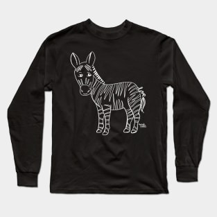 Zebra love - love animals Long Sleeve T-Shirt